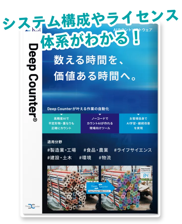 システム構成やライセンス体系がわかる！Deep Counter Catalog